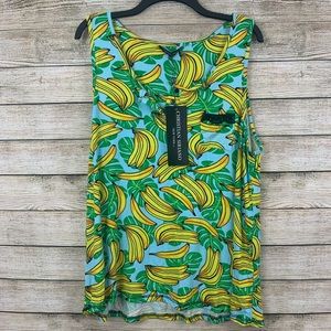 Christian Siriano • Banana Pajama Top Size NWT
